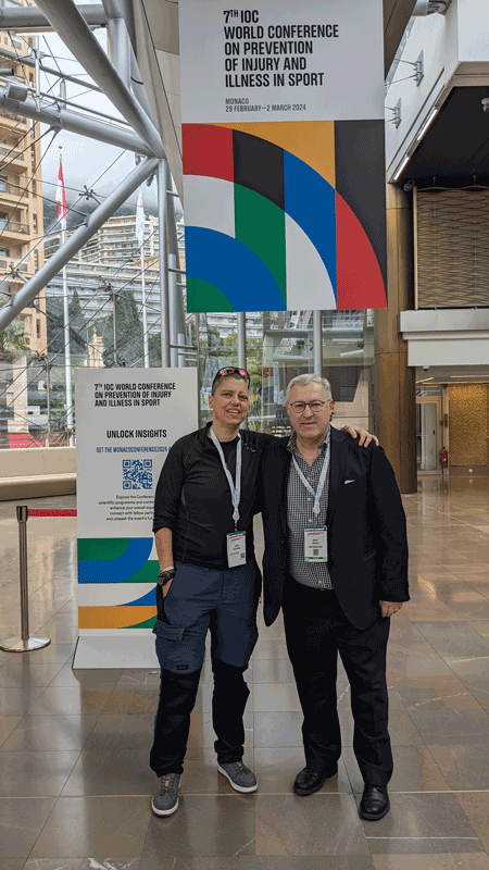 das obligatorische Foto: Mario Bizzini und ich beim IOCprev Symposium in Monaco